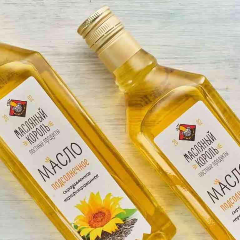 Масло подсолнечное сыродавленное 100% 0,500гр