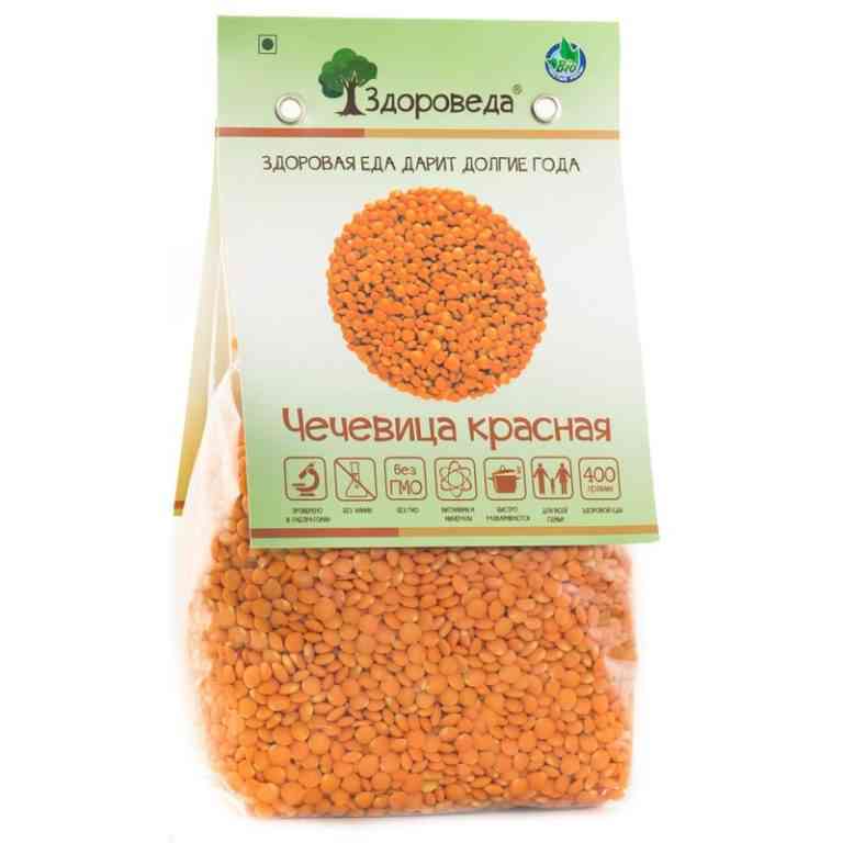 Чечевица красная Здороведа 400 гр