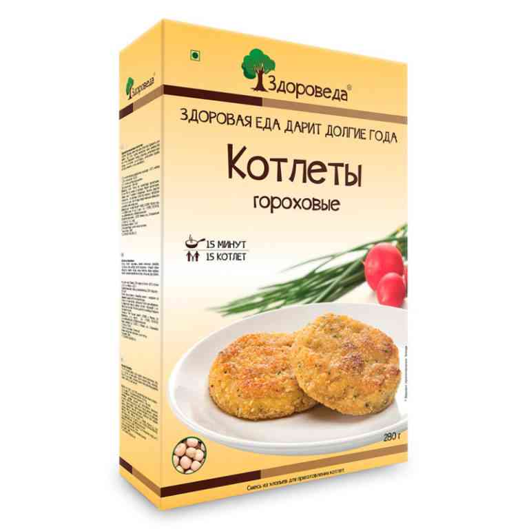 Котлеты гороховые «Здороведа» 280гр.