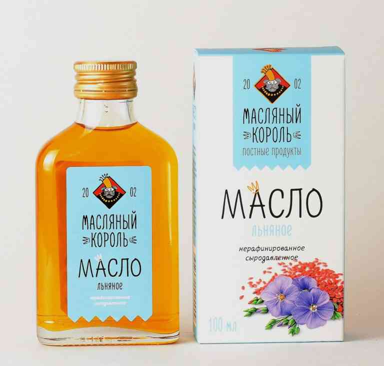 Масло льняное 100% 0,100гр