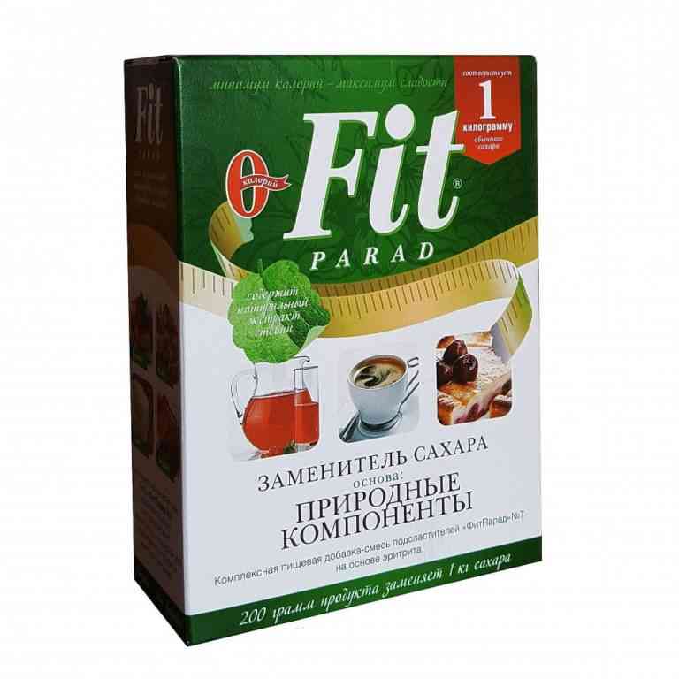 Fit Parad №7 Заменитель сахара на основе эритрита и стевии кор. 200г.