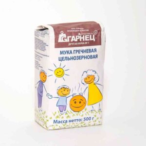 Мука Гарнец Гречневая цельнозерновая без глютена 500гр.