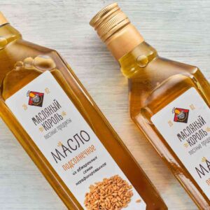 Масло подсолнечное из жаренной семечки 100% 0,500г