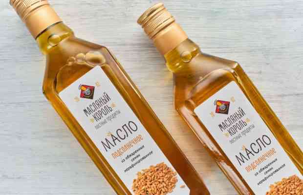 Масло подсолнечное из жаренной семечки 100% 0,500г