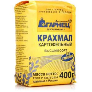 Крахмал Гарнец картофельный без глютена 400гр.