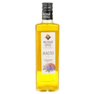Масло льняное "Масляный король" 350мл, ст.бут, нерафинированное