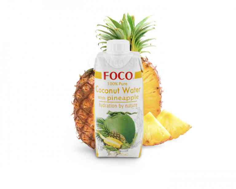 Кокосовая вода с ананасом FOCO Tetra Pak 330мл.