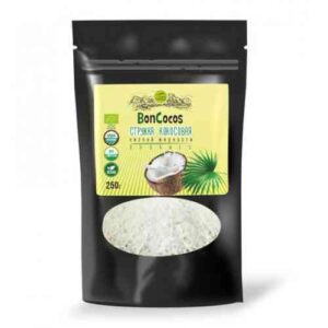 BONCOCOS Стружка кокосовая низкой жирности 130гр.