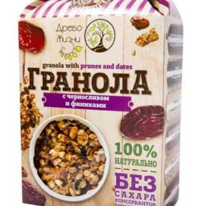 Древо Жизни ГРАНОЛА с черносливом и финиками 400гр.