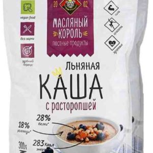 Каша льняная с расторопшей "Масляный король" 300г дой-пак