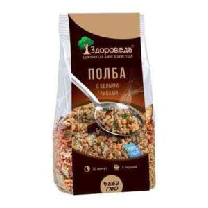 Полба с белыми грибами и овощами "Здороведа" 250 гр.