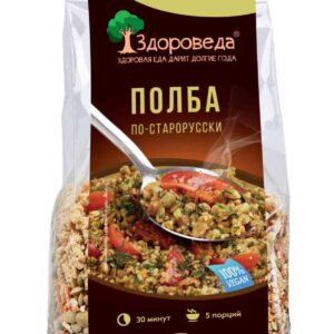 Полба с зеленой чечевицей по старорусски "Здороведа" 250 гр