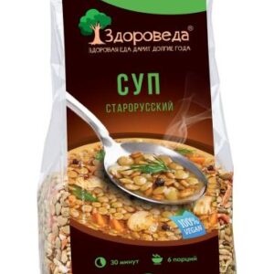 Суп старорусский из полбы и зеленой чечевицы "Здороведа" 250 гр.