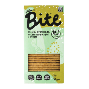 Bite Хлебцы хрустящие кукурузно-рисовые с луком 150г.