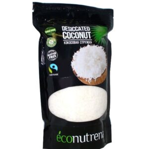 Econutrena Кокосовая стружка органическая LOW FAT низкой жирности 150гр.
