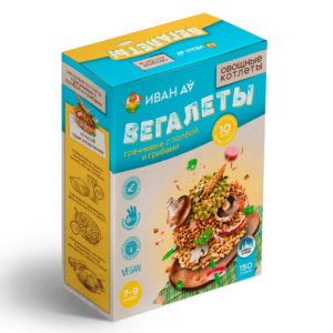 ИД Вегалеты гречневые с полбой и грибами 150 гр.