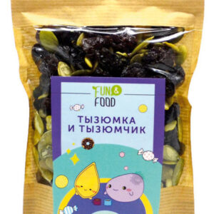 Тызюмка и Тызюмчик Десертная смесь к чаю (изюм теневой сушки и очищенные тык.семечки)200гр.