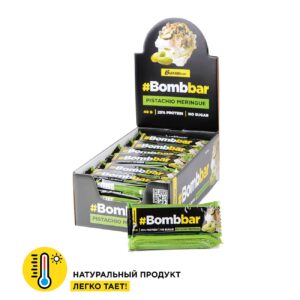 BOMBBAR Батончик глазированный ФИСТАШКОВАЯ МЕРЕНГА 40гр.