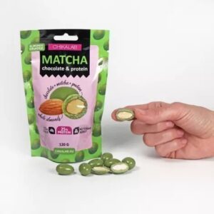 CHIKALAB Драже "Миндаль" в белом шоколаде" с зеленым чаем матча 120 гр.
