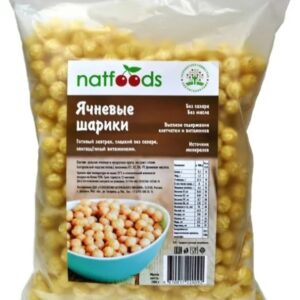 Natfoods Готовый завтрак Сладкие ячневые шарики без сахара, 100гр.
