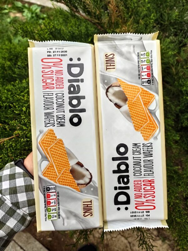 DIABLO вафли с кокосовым вкусом 160гр