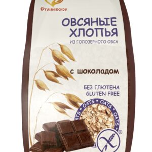 Сташевское Хлопья овсяные без глютена с шоколадом 375 гр.