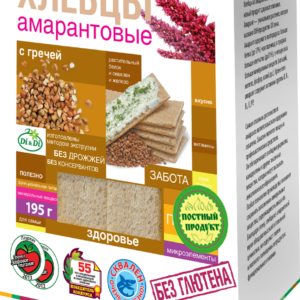 Хлебцы амарантовые "Di&Di" с гречей 195гр