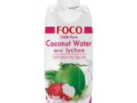 Кокосовая вода с личи FOCO Tetra Pak 330мл.