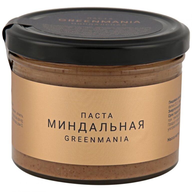 Паста GreenMania МИНДАЛЬНАЯ 200 гр.