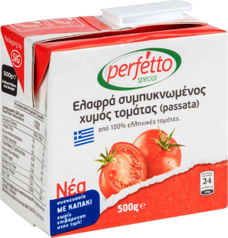Perfetto Special Томаты протёртые очищенные в собственном соку (пассата) 500гр