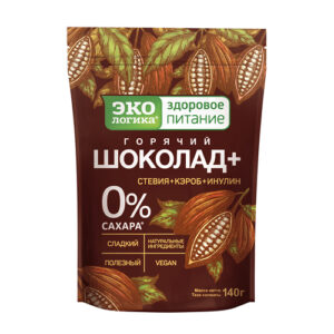 Экологика напиток растворимый "Горячий шоколад+" пакет 140гр.
