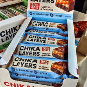 CHIKALAB Батончик глазированный Chika Layers лесной орех с карамелью 60гр