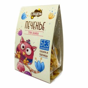 Сладень Печенье ТРИ ЗЛАКА без сахара 150гр.