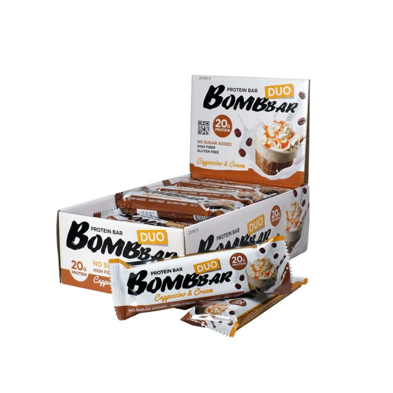 Bombbar DUO Протеиновый батончик КАПУЧИНО 60гр.