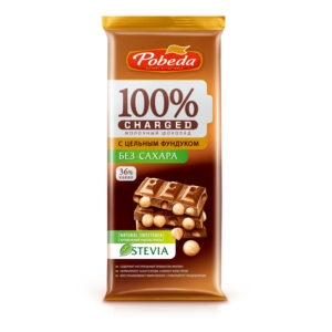 Шоколад " Молочный 36% Чаржед без сахара" с фундуком 90гр.