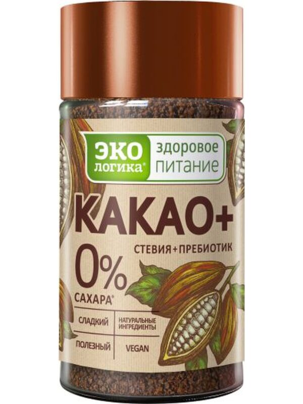 Экологика Напиток растворимый «КАКАО+» банка 125гр.
