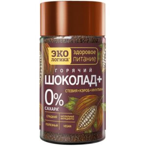 Экологика Напиток растворимый "ГОРЯЧИЙ ШОКОЛАД+" банка 125гр.