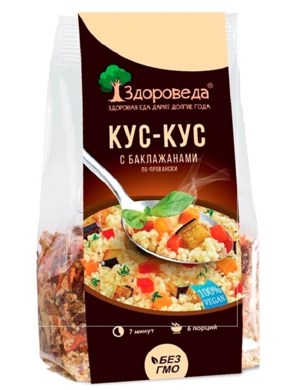 Кус-кус с баклажанами по провански «Здороведа» 250 гр.