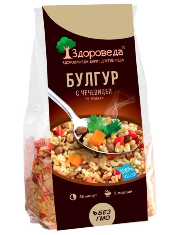 Булгур с чечевицей по арабски «Здороведа» 250 гр.