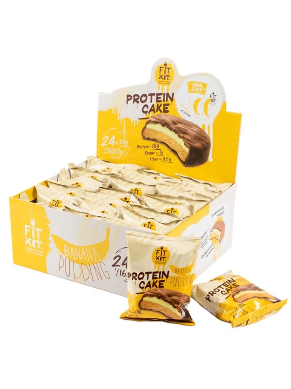 FIT KIT Protein cake 70гр Банановый пудинг