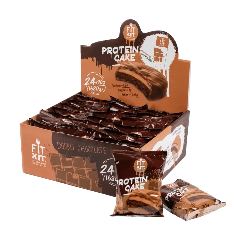 FIT KIT Protein cake 70гр Двойной шоколад