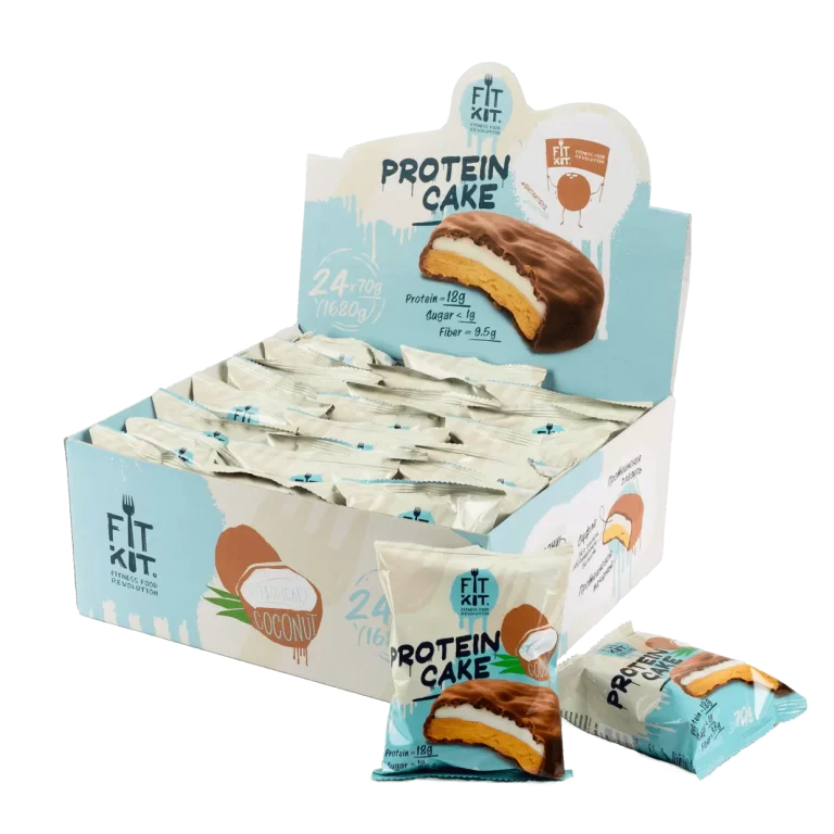 FIT KIT Protein cake 70гр Тропический кокос
