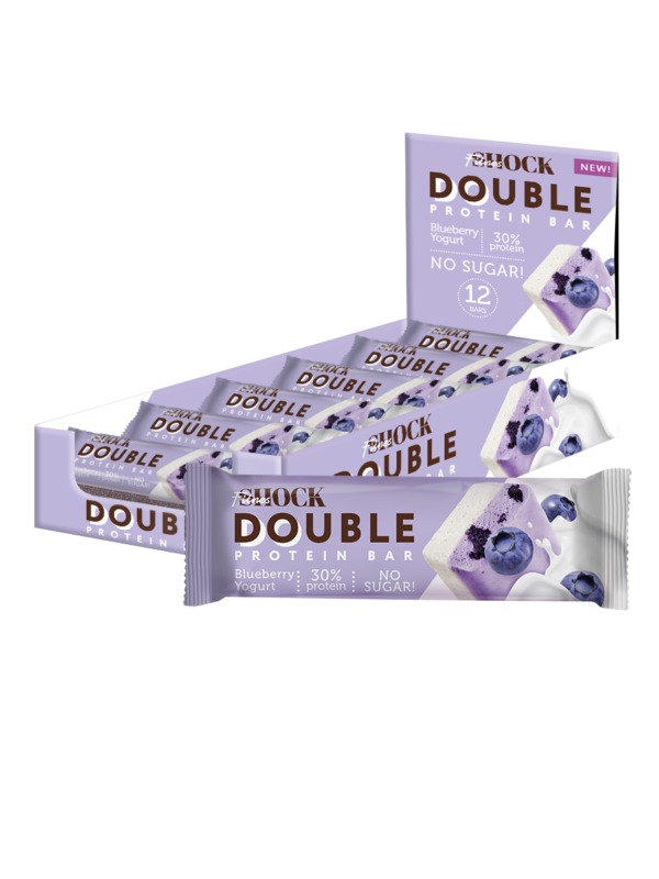 FitnesShock Double батончик Черничный йогурт 40гр