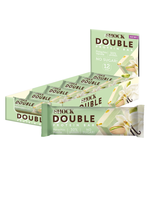 FitnesShock Double батончик Фисташка-ваниль 40гр