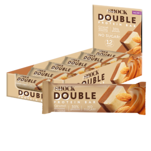 FitnesShock Double батончик Карамельный мусс с миндалём 40гр