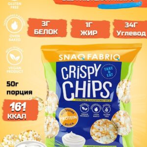 SNAQ FABRIQ Чипсы цельнозерновые со вкусом "Сметана и зелёный лук" 50г