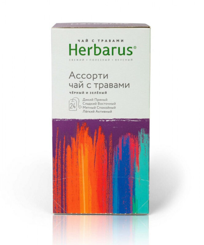 Herbarus Чай пакетированный Ассорти 24п.