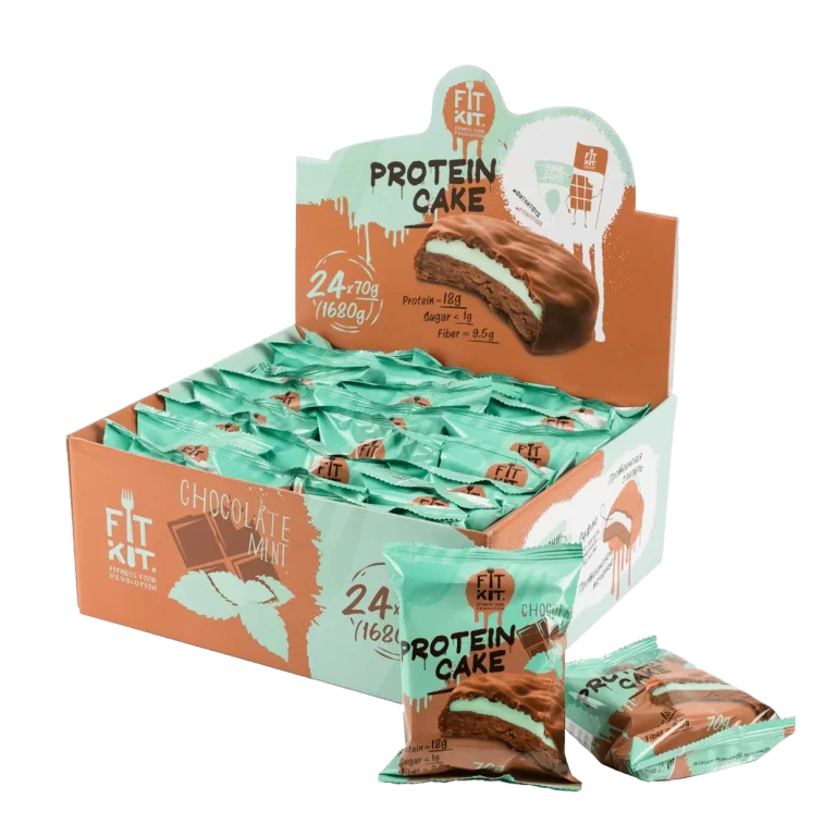 FIT KIT Protein cake 70гр Шоколад-мята