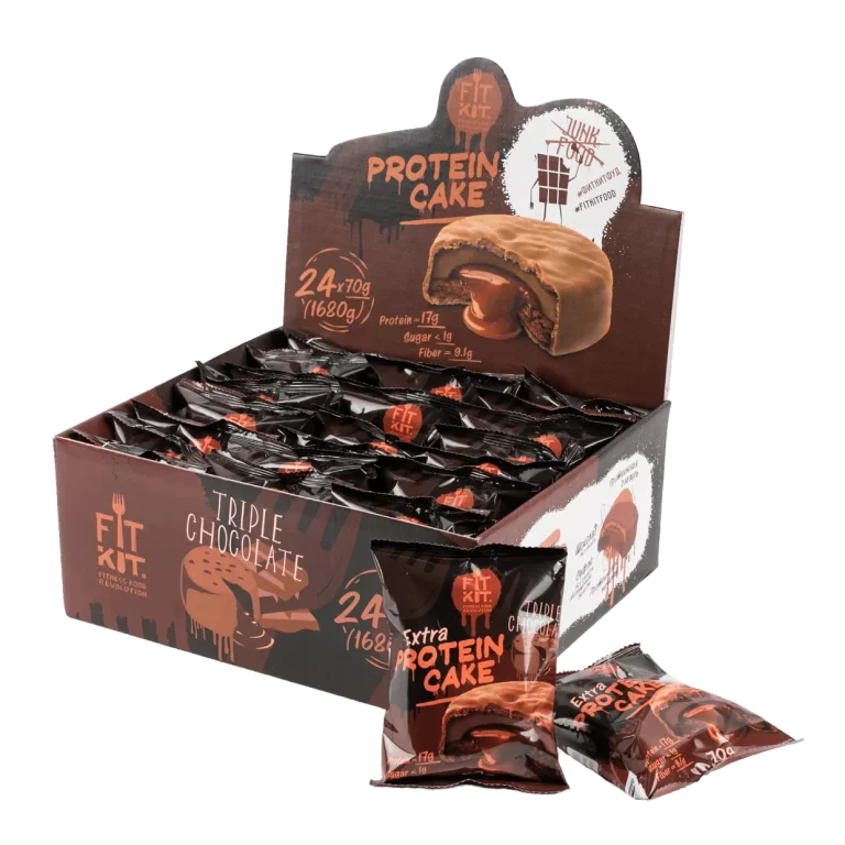 FIT KIT Protein extra cake 70гр тройной шоколад