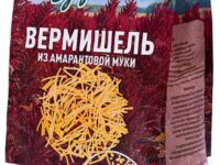 Макароны "Ешь ЗдорОво" из амарантовой муки не содержащие глютена Вермишель 250гр